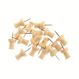 Bi-Office Earth Push Pins Wood Pack of 20