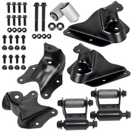 iiLentes 722-001 722-002 722-003 Rear Leaf Spring Rearward Shackle Hanger and Forward Hanger For 1986-1996 Ford F150 RWD