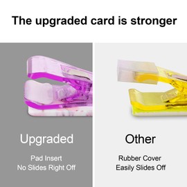 ZYTONGMAO 3PCS Credit Card Puller, Cute Debit Bank Card Grabber for Long Nails ATM Keychain Women with Plastic Clip (K)