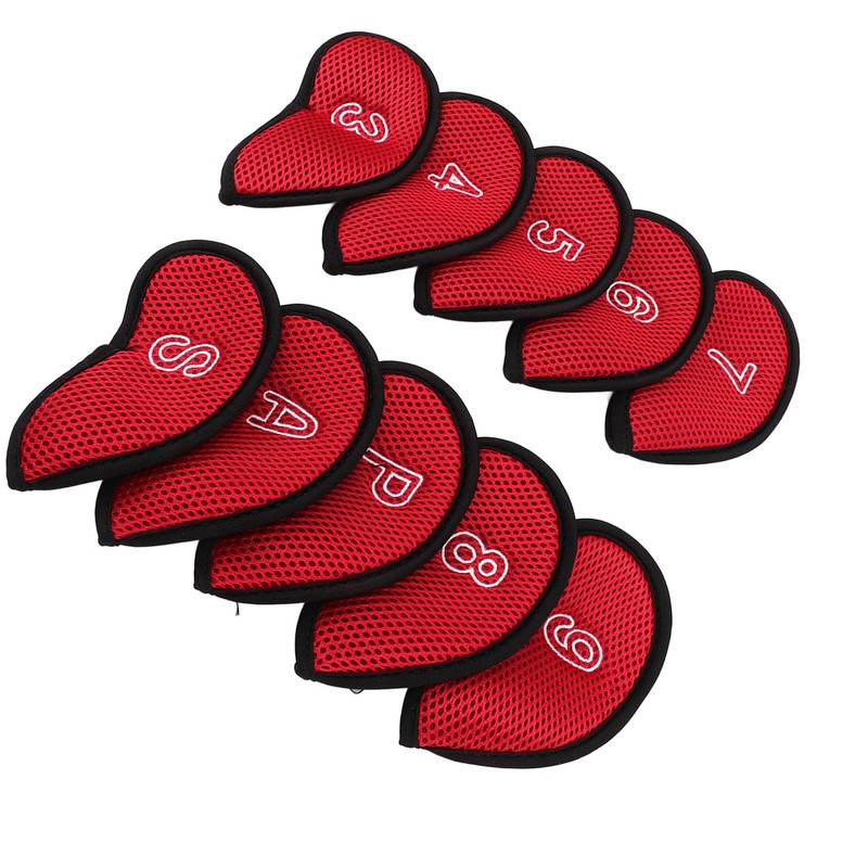 10pcs Golf Iron Covers Set with Numbers Waterproof Golf Head