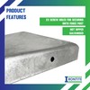 IRONTITE® 5 Pack Metal Fence Post Caps 4x4 Galvanised, Newel