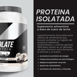 Suplemento En Polvo Psn Whey Protein Mass Gainer 1 Kg Galleta
