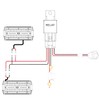 Nilight LED Light Bar 2PCS 6.5 Inch Triple Row Spot