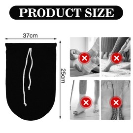 VEGCOO 2Pcs Cast Sock Cover for Foot, Leg Cast Cover Cast Toe Cover Below the Knee Drawstring Cast Protector Washable Foot Cast Cover Cast Toe Cover for Men Women
