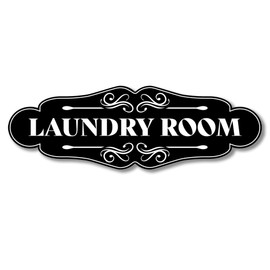 Laundry Room Sign for Door - 9x3 Dibond Laundry Decor for Room