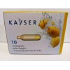 KAYSER 8 gm CO2 SELTZER CHARGER CAPSULES Pack of 10