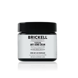 Brickell Men's Products Brickell Men's Products Resurfacing Anti-Aging Face Cream For Men, Natural and Organic Face Moisturizer, Vitamin C Cream For Wrinkles, 2 Ounce, Unscented