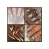 Efecto Glitter 6 Piezas Para Decorar Uñas