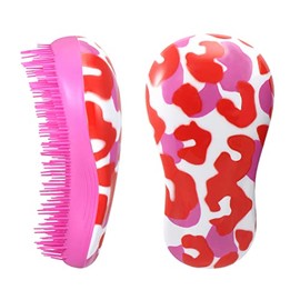 The Detangler Classic Detangling Hair Brush - Pink & Red Pattern
