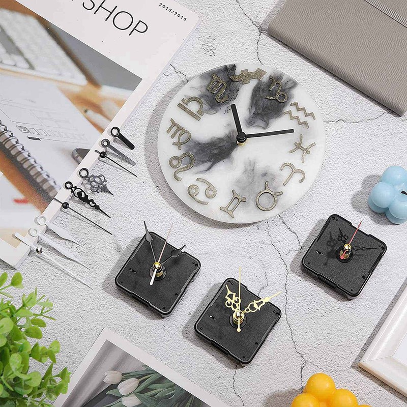 Xsdjasd 5pcs Watch Movement Parts Silence Quartz DIY Wall Clock