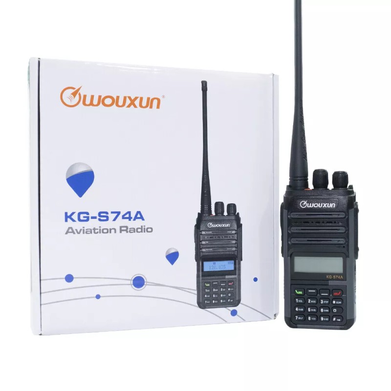 Wouxun KG-S74A Compact Waterproof VHF Aviation Radio with USB-C Charging