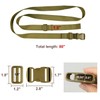 MAGARROW 65" 1.5" Utility Straps with Buckle Adjustable, 4-Pack (Tan