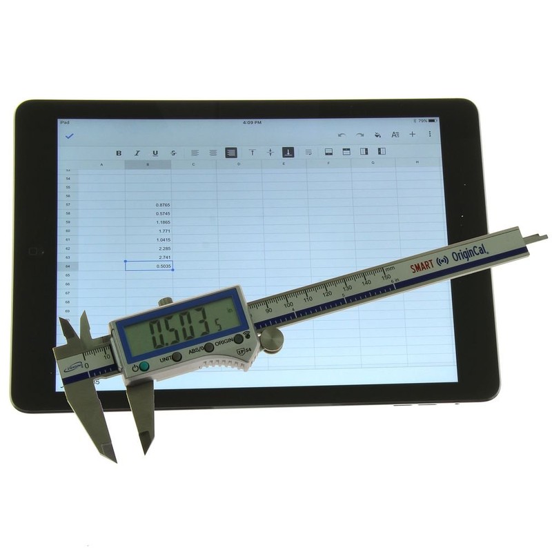 iGaging Digital Electronic Caliper Absolute Origin Smart Bluetooth Connectivity -