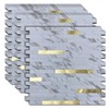 sanyeskkiy 10-Sheet Peel and Stick Backsplash Tile, PVC Mixed Metal