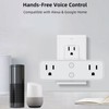 Power Strip WiFi BLE Remote Control Dual Sockets Receptacle 10A