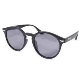 Slasher Unisex Sunglasses (Boston Style) 1021 / CIELO Fashionable Glasses, BK-SMP (Polarized Lenses)