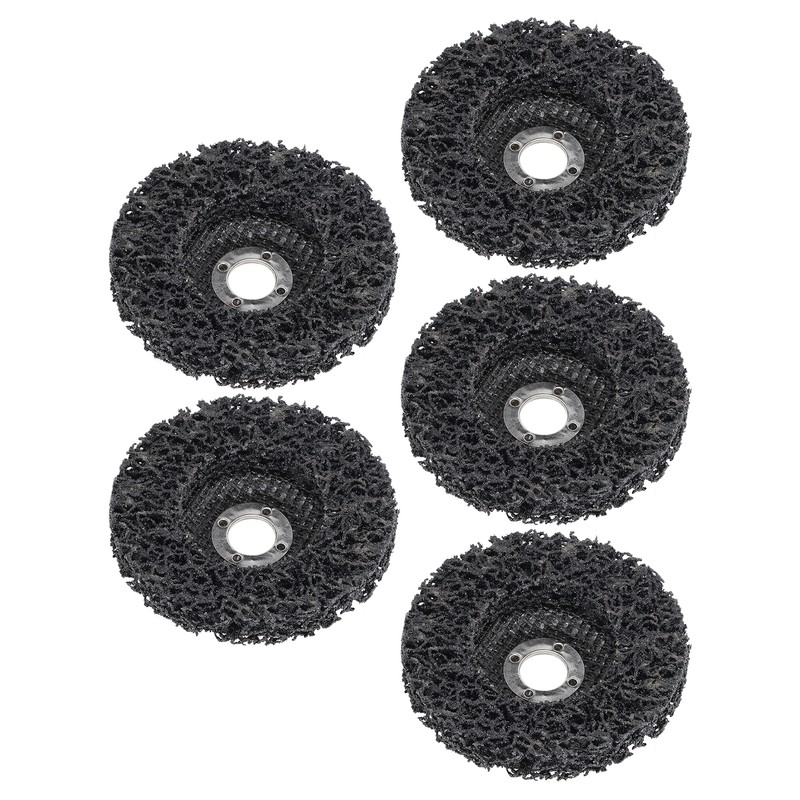 5Pcs Strip Discs Stripping Wheel Black 4 Inch for Stainless