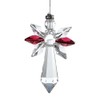 Crystals lucky crystal angel, Crystal, Rubin, 19,4 x 3,5 x