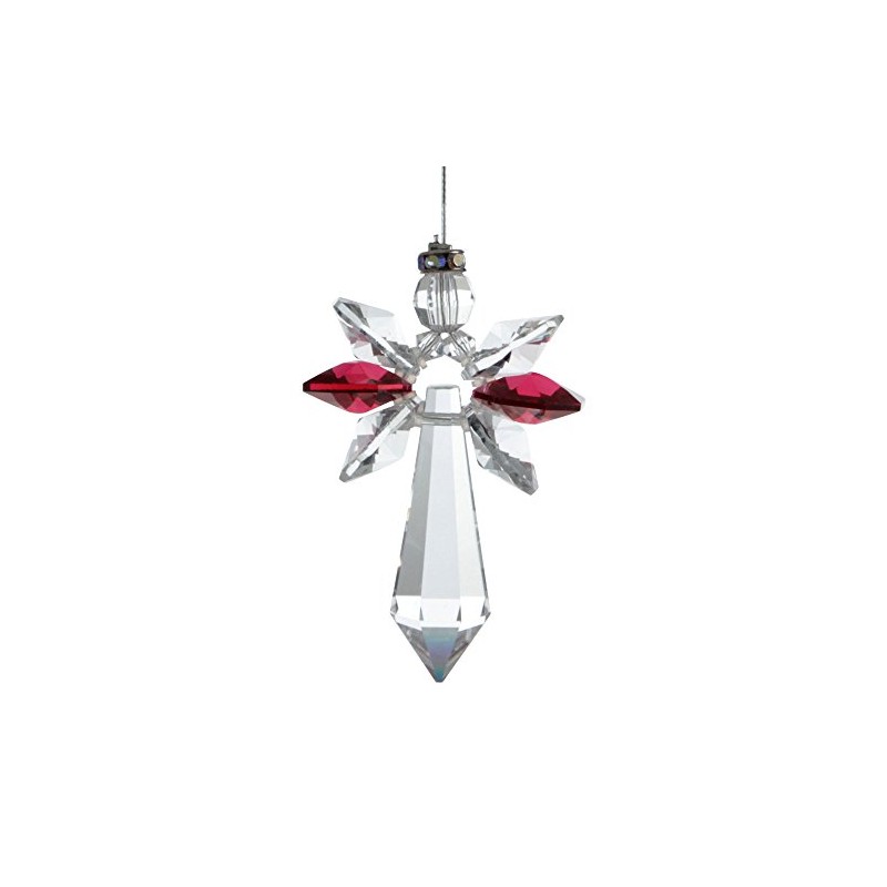 Crystals lucky crystal angel, Crystal, Rubin, 19,4 x 3,5 x