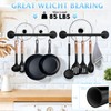 boshangjia Pot Pan Rack Wall Mounted Set of 2, 21"
