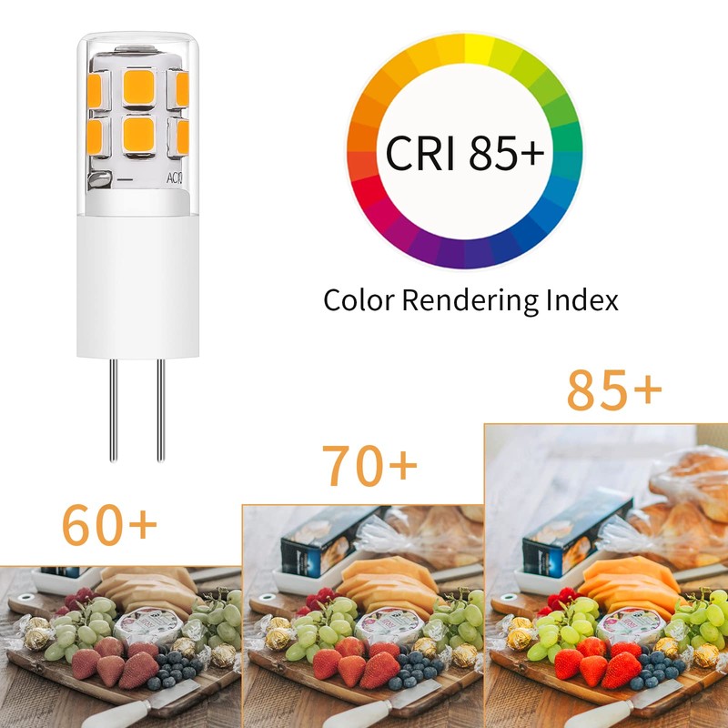 I-SHUNFA G4 LED Bulb AC 120V Warm White 10 Pack