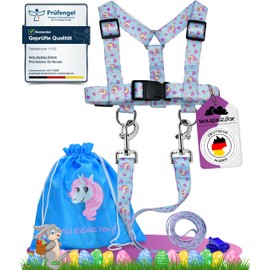 WOLKENGLÜCK® Children's Horse Lead [Includes Accessories] - Adjustable Horse Lead for Children to Play - Children's Horse Harness with Extra Long Lead - Horse Harness Children