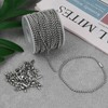 66Feet/20m Stainless Steel Ball Bead Chains, 2.4mm Diameter Beaded Roller