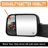 Senzeal Driver Side Lower Mirror Glass Replacement for Dodge Ram