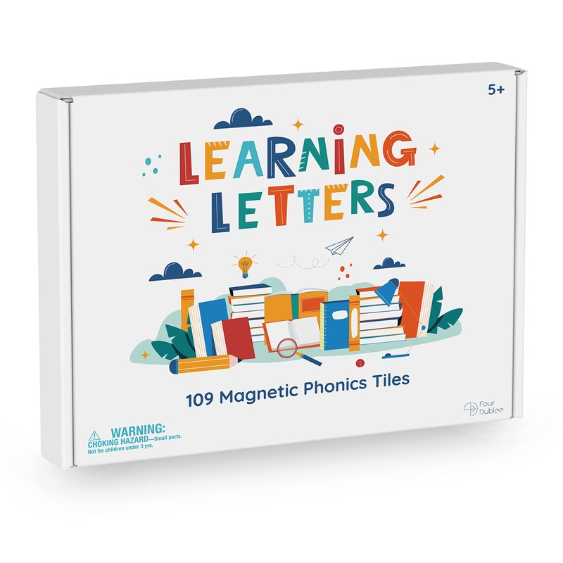 Learning Letters by Four Dublee - 109 Phonics Letter Tiles