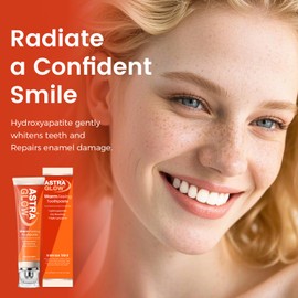 AstraGlow Warm-Feeling Toothpaste with Hydroxyapatite & Lysozyme | 103°F Warm Feeling | Dual Whitening & Fresh Breath | Plaque Removal Oral (2)