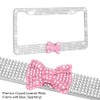 OTOSTAR 2 Pack Bling License Plate Frame with Ribbon Bow,