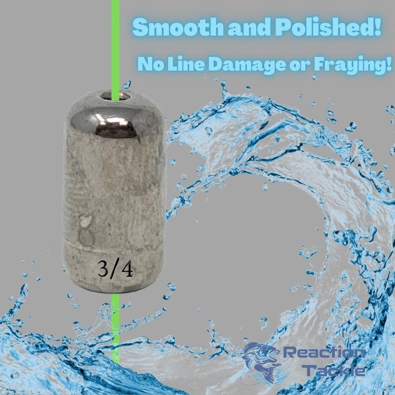 Reaction Tackle Tungsten Barrel Weights - 3/16oz-silver