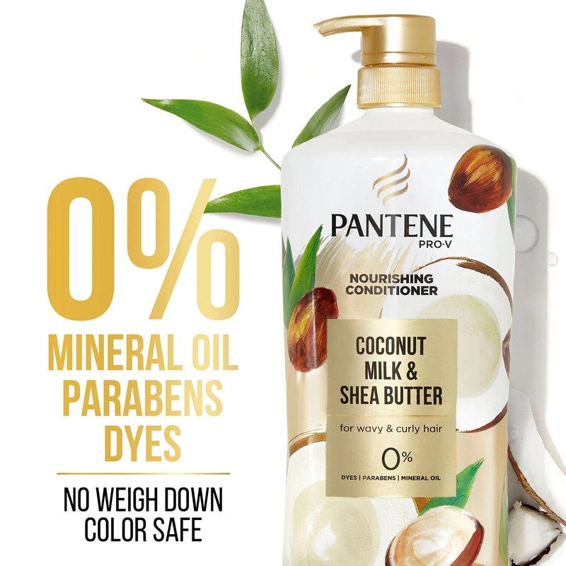 Pantene Pro-V Nourishing Coconut Milk and Shea Butter Conditioner, 38.2