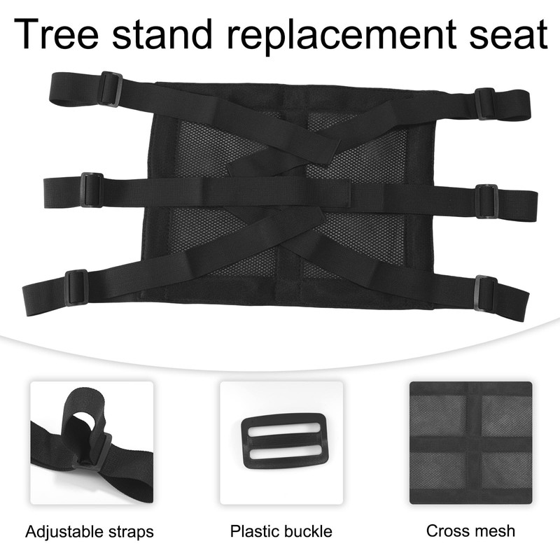 Universal Tree Stand Seat Replacement, 16"x11.4" Adjustable Treestand Seat Cushion