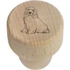 19mm 'Cocker Spaniel' Wooden Bottle Stopper/Cork (BS00020440)