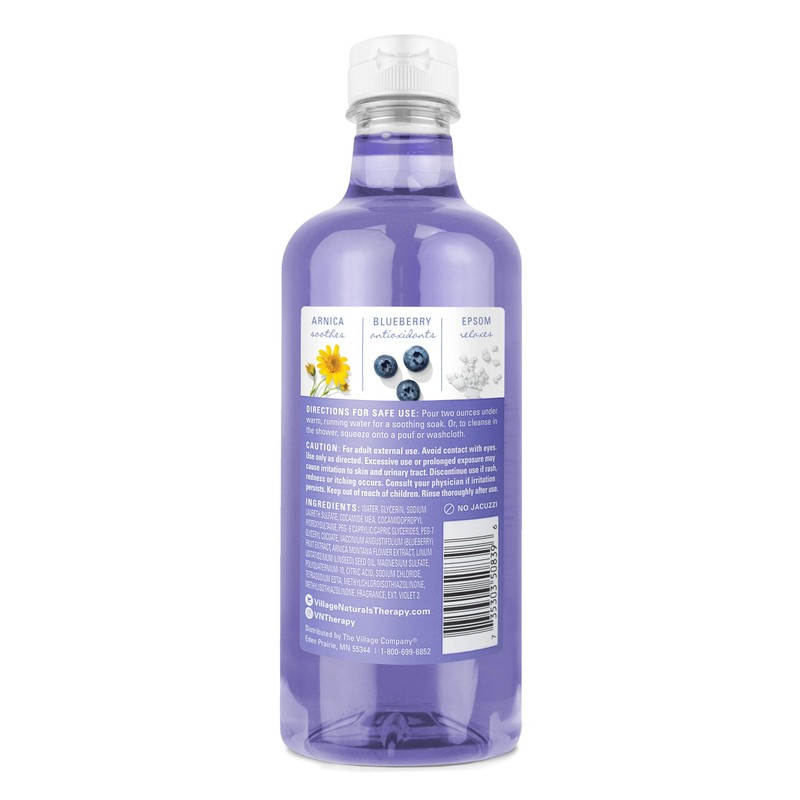 Village Naturals Therapy, Comfort 2-in-1 Foaming Bath Oil & Body