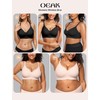 OEAK Womens Comfortable Bra Push Up Bras Wireless Support Lift