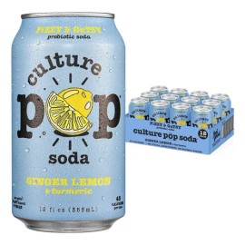 Culture Pop Refresco Probiótico De Jengibre, Limón Y Cúrcuma