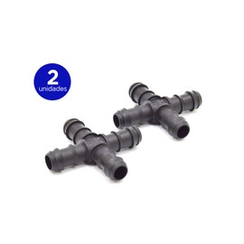 S&M 2 x Black Drip Cross 16mm 544606