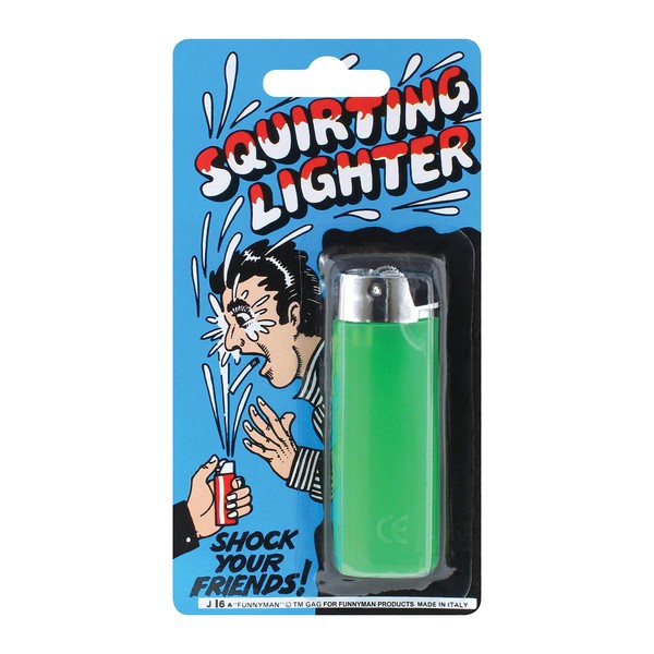 Hilarious Green Squirting Lighter (Pack of 1) - Perfect Accessory for Parties, Gag Gift, Office Antics, & More