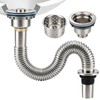 Kit de Desagüe para Lavabo de Baño Antiolor, con 110mm