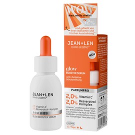 Jean & Len Glow Booster Serum, Ideal for All Skin Types, Glows Matte Skin, Face Serum with Vitamin C Derivative & Resveratrol Complex, for a More Even Complexion, Fragrance-Free, Vegan 30 ml