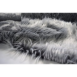 Fabrics-City 4412 Flokati Long Hair Fur 55 mm Fabric Fabric White