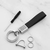 OTOTEC Leather Car Keychain with Glitter Rhinestones Universal Key Fob