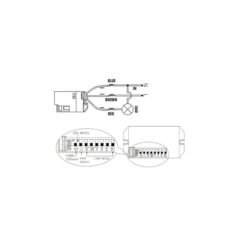 Maclean Energy MCE32 800W Auto Switch Box w PIR Motion
