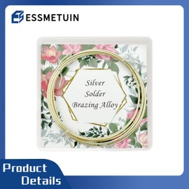 Silver Solder Brazing Alloy, 45%, 1/16 in Thick, 1.1 oz, for Jewelry Repair/Copper Tubing/Stainless Steel (45%)