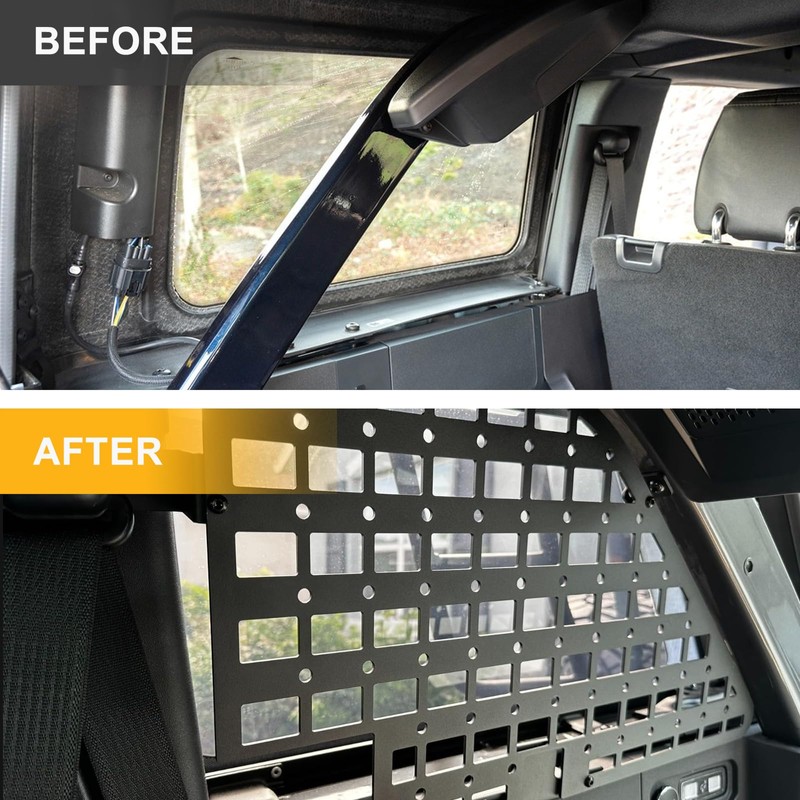Broaddict Rear Window Molle Panel Modular Storage Panel System fit