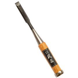 RANSHOU Japanese Chisel 12mm 1/2" Mortise Chisel Oire Nomi, Professional Wood Chisel for Woodworking, Japanese Red Oak Handle, Made in JAPAN