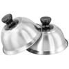 KOHAND 4 PCS Burger Dome, 16 x 10 cm Stainless