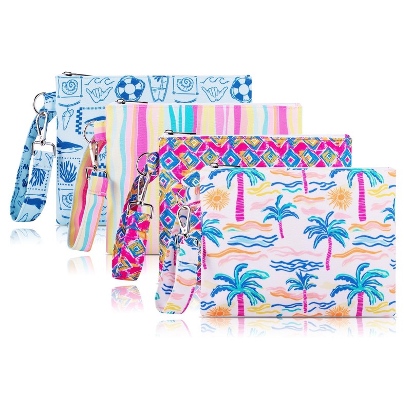 FIREDOG Water-resistant Beach Wristlet Bag for Women – TPU Lined